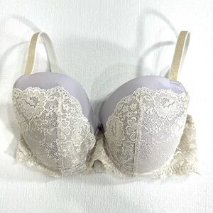Victoria’s Secret lace ivory purple size 36DD